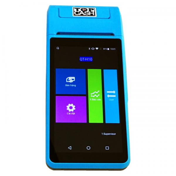 Máy in bill cầm tay TOPCASH QT-H10 (Cảm ứng,  Bluetooth,  Wifi,  57mm)